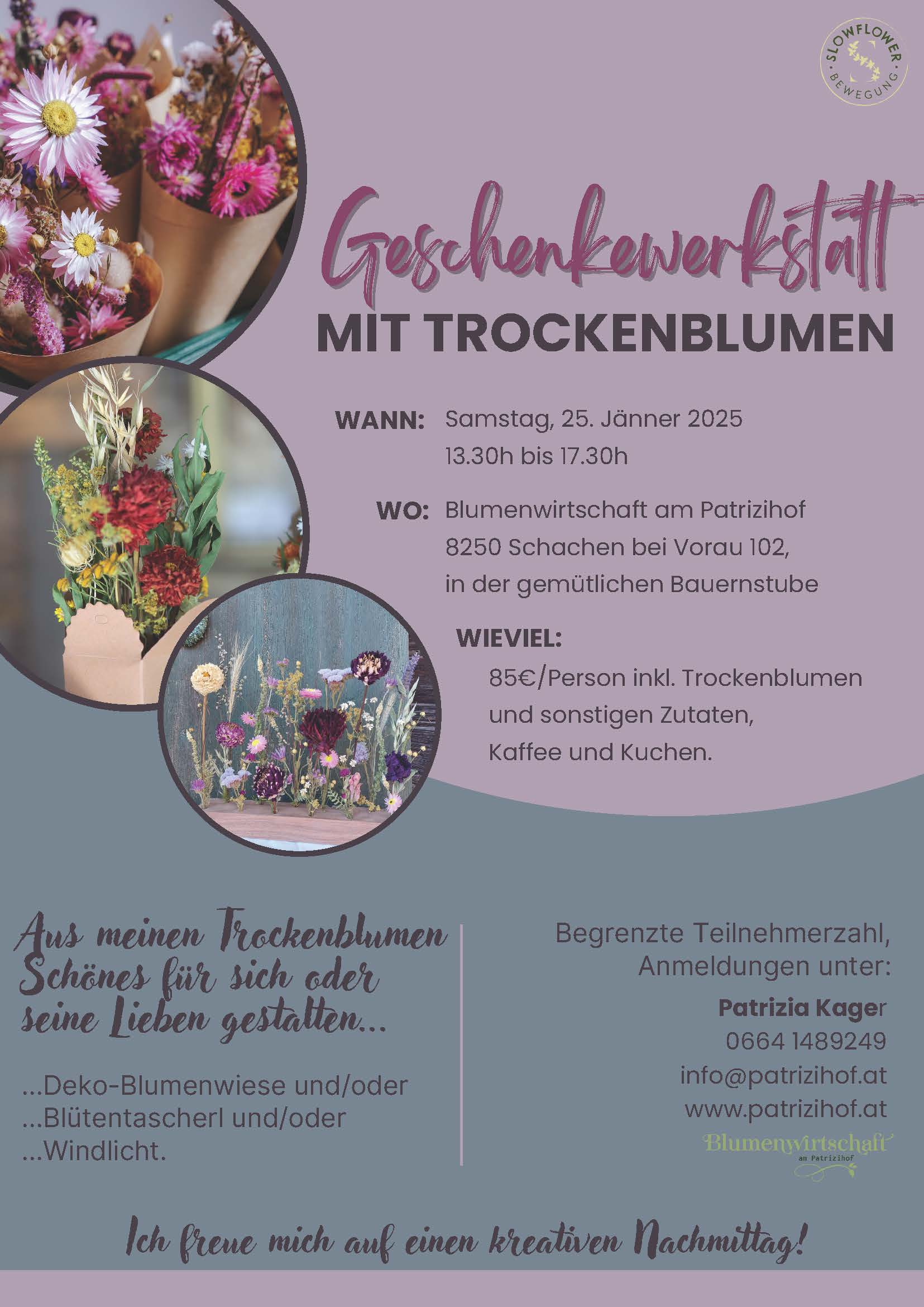 You are currently viewing Workshop mit Trockenblumen