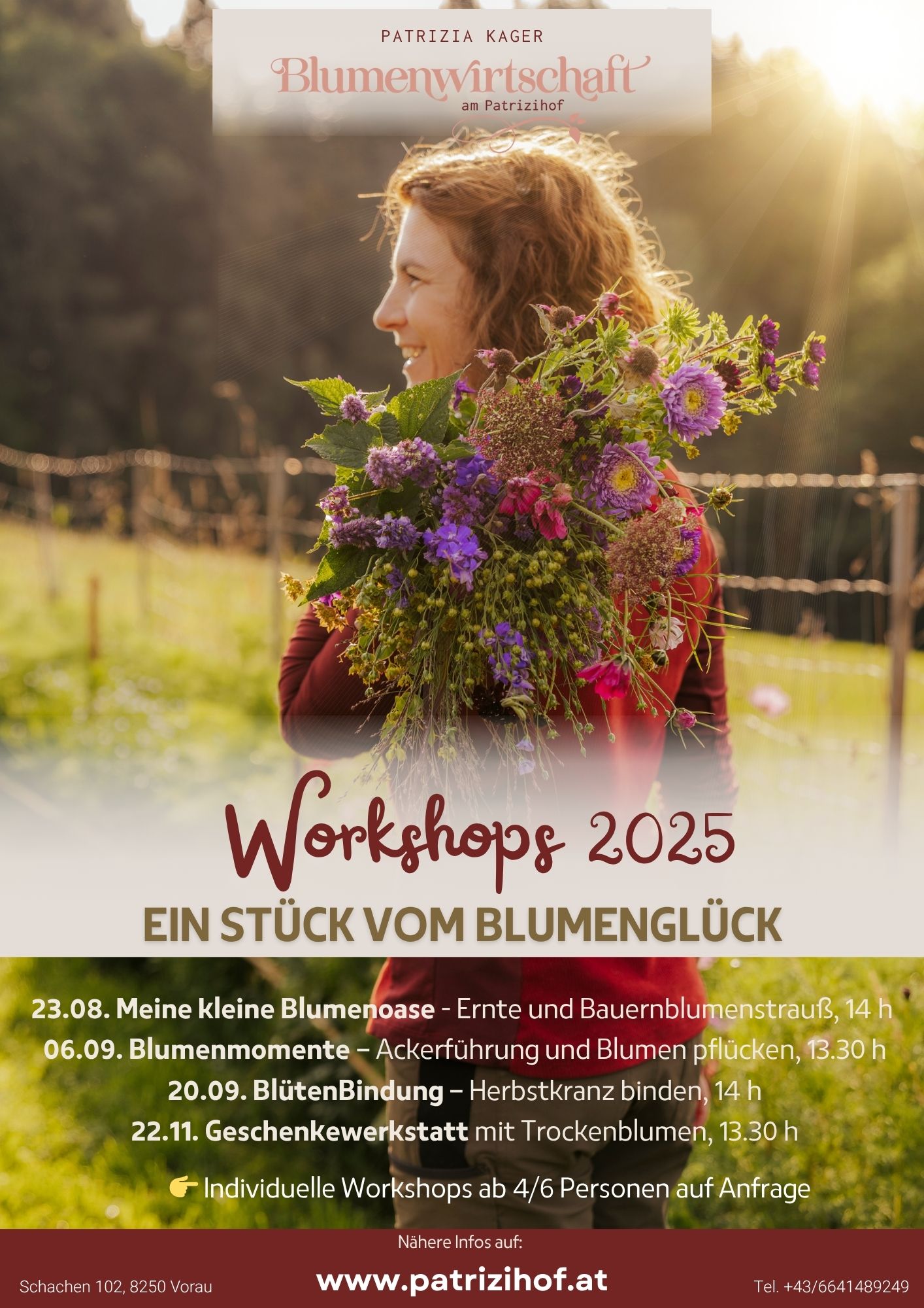 You are currently viewing Workshoptermine 2025 – Ein Stück vom Blumenglück